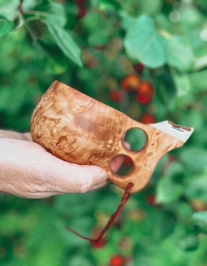 Oranssi Karhu SENNU SARVELLA 2 sorminen -kuksa